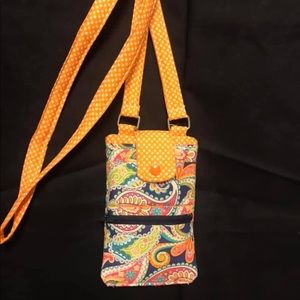 Paisley Phone/Wallet Crossbody Travel Bag